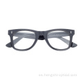 Mejor calidad de ojo de ojo unisex Fashion Retro Black Black Eyewear Acetate Marco de acetato